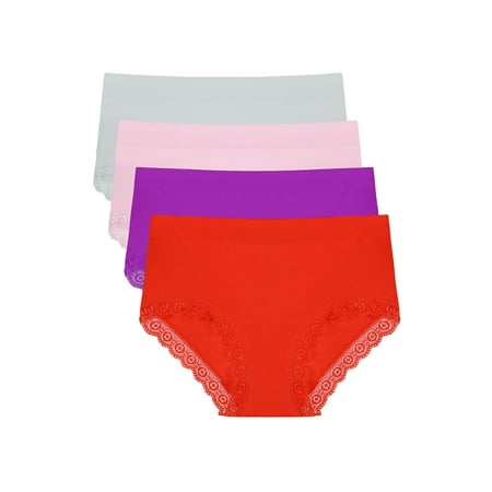 Agnes Orinda Juniors Stretch Brief Full Coverage Soft Panties Mid Rise Lace Trim Underwear
Agnes Orinda Juniors Stretch Brief Full Coverage Soft Panties Mid Rise Lace Trim Underwear