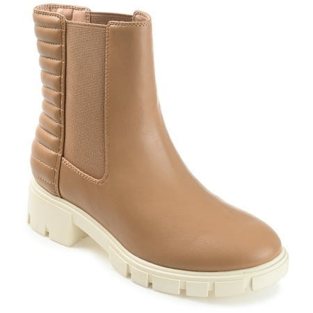 Journee Collection Womens Tatiana Round Toe Block Heel Chelsea Booties