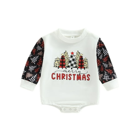 Capreze Infant Bodysuit One Piece Bodysuits Christmas Tree Onesies Xmas Jumpsuit Long Sleeve Romper Black 80cm
Capreze Infant Bodysuit One Piece Bodysuits Christmas Tree Onesies Xmas Jumpsuit Long Sleeve Romper Black 80cm