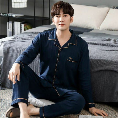 PIKADINGNIS Autumn Winter Mens Cotton Pajamas Button Lapel Sleepwear Cartoon Pajama Sets Casual Sleep&Lounge Pyjamas 3XL 4XL Male Pijama
PIKADINGNIS Autumn Winter Mens Cotton Pajamas Button Lapel Sleepwear Cartoon Pajama Sets Casual Sleep&Lounge Pyjamas 3XL 4XL Male Pijama