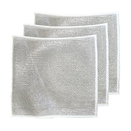 CCYDFDc Multipurpose Double Layer Wire Dishwashing Rags for Wet and Dry Multifunctional Non-Scratch Wire Dishcloth Microfiber Dish Rags Home Kitchen Cooktop Cloths for Cleaning
CCYDFDc Multipurpose Double Layer Wire Dishwashing Rags for Wet and Dry Multifunctional Non-Scratch Wire Dishcloth Microfiber Dish Rags Home Kitchen Cooktop Cloths for Cleaning