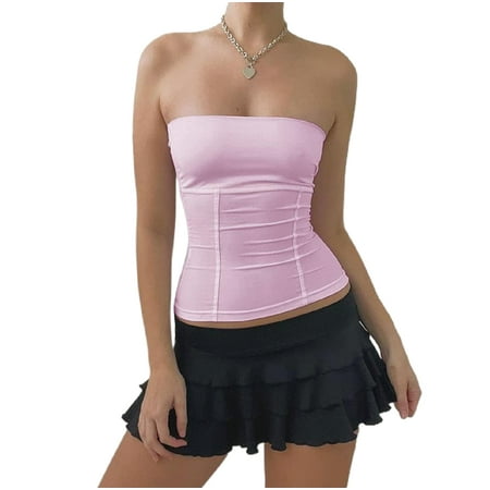 Strapless Crop Top for Women Twist Front Tube Top Sleeveless Bandeau Bustier Tops Corset Top Aesthetic Clothes
Strapless Crop Top for Women Twist Front Tube Top Sleeveless Bandeau Bustier Tops Corset Top Aesthetic Clothes