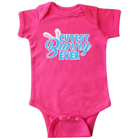 Inktastic Cutest Bunny Ever in Blue Gift Baby Boy Bodysuit