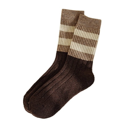 TANGNADE Autumn And Winter Striped Ccolor Matching Thickened Warm Mid Tube Wool Socks Women Thick Socks
TANGNADE Autumn And Winter Striped Ccolor Matching Thickened Warm Mid Tube Wool Socks Women Thick Socks