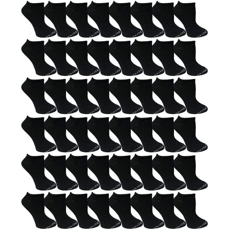 48 Pairs of Yacht & Smith Mens & Womens Thin Low Cut Ankle No Show Bulk Socks