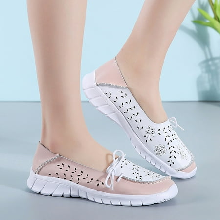 YOTAMI Outdoor Flat Hollow Bow Sports Shoes for Women Round Toe Shoes Breathable Sneakers Brisk Shoes
YOTAMI Outdoor Flat Hollow Bow Sports Shoes for Women Round Toe Shoes Breathable Sneakers Brisk Shoes