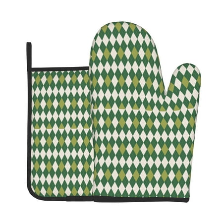 Junzan Light Green Squares Pattern Oven Mitts and Pot Holders 2 pcs Set Potholders BBQ Gloves Long Kitchen Oven Glove for Cooking Baking Grilling (2-Piece Set 11 Inch)
Junzan Light Green Squares Pattern Oven Mitts and Pot Holders 2 pcs Set Potholders BBQ Gloves Long Kitchen Oven Glove for Cooking Baking Grilling (2-Piece Set 11 Inch)