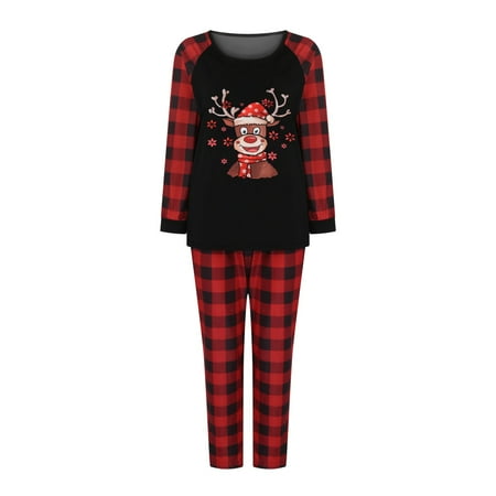 Tepsmf Christmas Pajamas For Family Fashion Christmas Women Plaid Deer Print Long Sleeve Tops+Pants Family Pjs Matching Set Satin Pajamas Women Black
Tepsmf Christmas Pajamas For Family Fashion Christmas Women Plaid Deer Print Long Sleeve Tops+Pants Family Pjs Matching Set Satin Pajamas Women Black