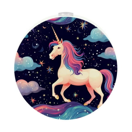 Unicorn Bright and Compact LED Round Night Light - Set of 2 Energy Efficient Plug-in Nightlights for Bedroom Bathroom and Kid s Room - Ideal for Safety and Convenience
Unicorn Bright and Compact LED Round Night Light - Set of 2 Energy Efficient Plug-in Nightlights for Bedroom Bathroom and Kid s Room - Ideal for Safety and Convenience