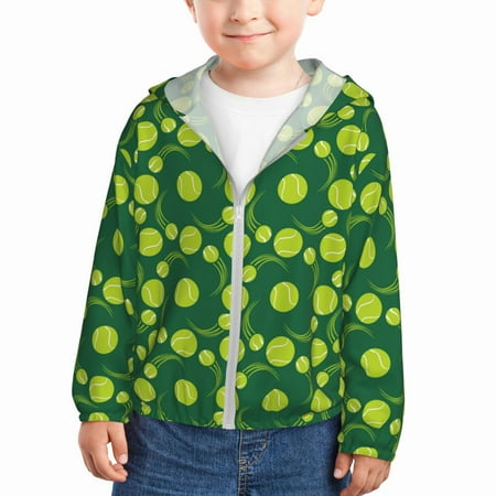 Vsdgher Tennis Balls Kids Sun Protection Hoodie with Zip Rash Guard Tops Children s Long Sleeve Sun Protection Clothing -
Vsdgher Tennis Balls Kids Sun Protection Hoodie with Zip Rash Guard Tops Children s Long Sleeve Sun Protection Clothing -