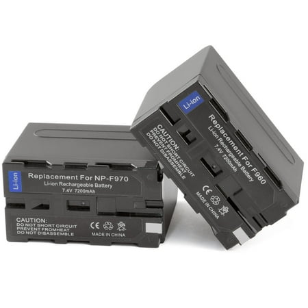 

2x - Battery for Sony L-Series NP-F960 NP-F950 NP-F930 NP-F970 NP-F770 NP-F750 NP-F730 NP-F570 NP-F550