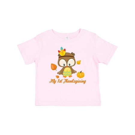 Inktastic My First Thanksgiving Owl Gift Baby Boy or Baby Girl T-Shirt