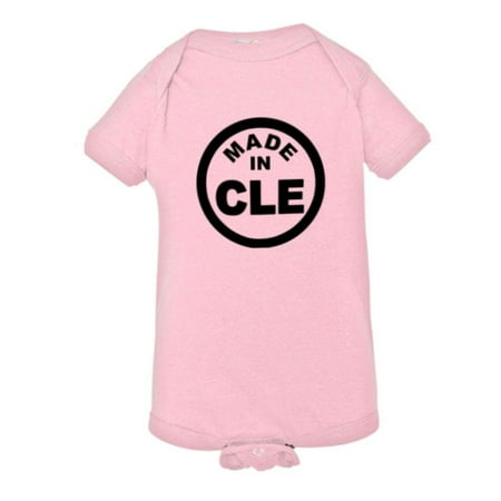 PleaseMeTees™ Baby From Born Made In Cleveland OH Logo Label HQ Jumpsuit