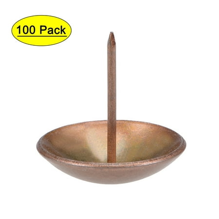 Uxcell 30mm Head Dia Round Thumb Push Pins Copper Tone Upholstery Nails Tack 100 Pack
Uxcell 30mm Head Dia Round Thumb Push Pins Copper Tone Upholstery Nails Tack 100 Pack