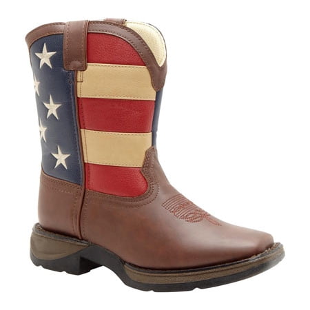 LIL DURANGO® Kid s Patriotic Western Flag Boot Size 5(ME)