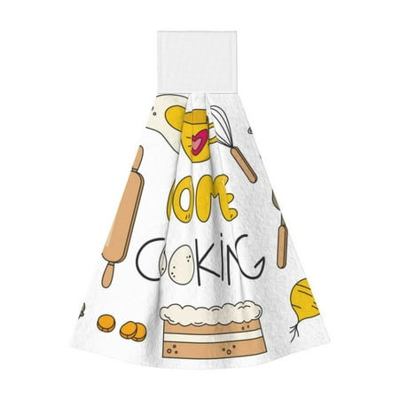 Qekee Home Cooking Print Hanging Kitchen Towels Coral Velvet Wipe Hand Towel Absorbent Hand Towels Microfiber Tie Towel for Bathroom Kitchen Decor
Qekee Home Cooking Print Hanging Kitchen Towels Coral Velvet Wipe Hand Towel Absorbent Hand Towels Microfiber Tie Towel for Bathroom Kitchen Decor