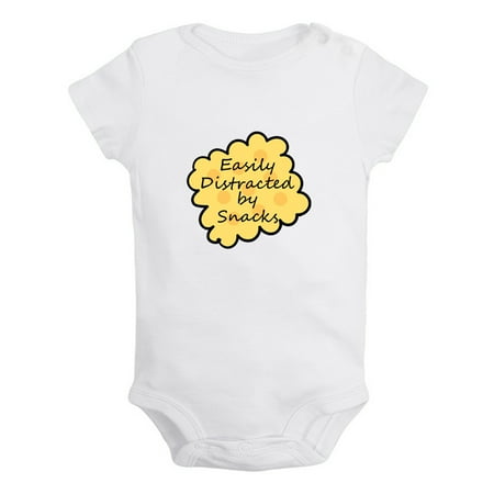 iDzn Easily Distracted by Snacks Funny Rompers For Babies Newborn Baby Unisex Bodysuits Infant Jumpsuits Toddler 0-24 Months Kids One-Piece Oufits
iDzn Easily Distracted by Snacks Funny Rompers For Babies Newborn Baby Unisex Bodysuits Infant Jumpsuits Toddler 0-24 Months Kids One-Piece Oufits