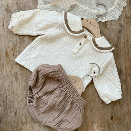 DancePeanut Korean Baby Girls Clothing Sets Navy Collar Lapel Top + Bread Pants Suit Ins Newborn Organic Cotton Children Casual Shorts Suit
DancePeanut Korean Baby Girls Clothing Sets Navy Collar Lapel Top + Bread Pants Suit Ins Newborn Organic Cotton Children Casual Shorts Suit