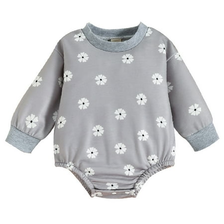 Zukuco Newborn Baby Girl Outfit Sweatshirt Romper Daisy Floral Print Long Sleeve Onesie Fall Winter Baby Clothes
Zukuco Newborn Baby Girl Outfit Sweatshirt Romper Daisy Floral Print Long Sleeve Onesie Fall Winter Baby Clothes