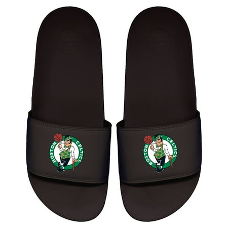 Men s ISlide Black Boston Celtics Primary Logo Motto Slide Sandals