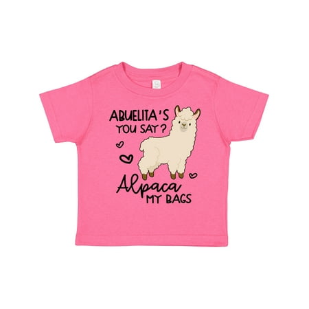 Inktastic Abuelita s You Say Alpaca My Bags Gift Toddler Boy or Toddler Girl T-Shirt
Inktastic Abuelita s You Say Alpaca My Bags Gift Toddler Boy or Toddler Girl T-Shirt