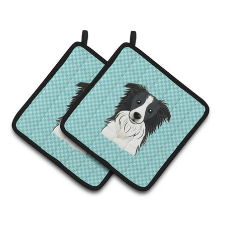 Carolines Treasures BB1179PTHD Checkerboard Blue Border Collie Pair of Pot Holders 7.5HX7.5W multicolor
Carolines Treasures BB1179PTHD Checkerboard Blue Border Collie Pair of Pot Holders 7.5HX7.5W multicolor
