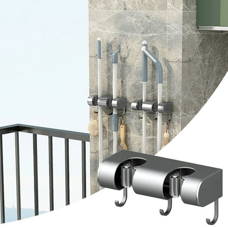 CCWADH Broom Holder & Wall Mount Garden Tool Organizer - Home Laundry Room Kitchen Closet Shed Garage Organization and Storage Utility Rack - 2 Slots & 3 Hooks -Rake Shovel Mop Hanger
CCWADH Broom Holder & Wall Mount Garden Tool Organizer - Home Laundry Room Kitchen Closet Shed Garage Organization and Storage Utility Rack - 2 Slots & 3 Hooks -Rake Shovel Mop Hanger