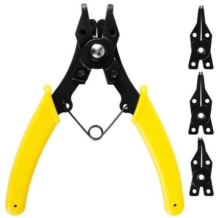 Morima Snap Ring Pliers 4 In 1 Carbon Steel Circlip Pliers 45° 90° 180° Circlip Hand Tool with 4 Jaw Heads Ring Remover Retain
Morima Snap Ring Pliers 4 In 1 Carbon Steel Circlip Pliers 45° 90° 180° Circlip Hand Tool with 4 Jaw Heads Ring Remover Retain