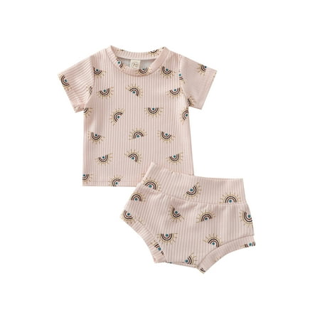 Canrulo Newborn Baby Girl Summer Shorts Clothes Infant 2Pcs Knitted Short Sleeve Shirt Top Pants Outfits Beige 18-24 Months
Canrulo Newborn Baby Girl Summer Shorts Clothes Infant 2Pcs Knitted Short Sleeve Shirt Top Pants Outfits Beige 18-24 Months