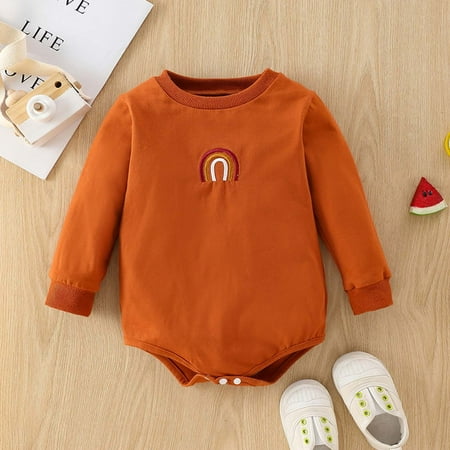 KONBECA Baby Boys Girls Rompers Infants Pure Cotton Coverall Baby Boys Girls Bodysuit Solid Color Long-sleeved Top Jumpsuit Romper Outfits (0-18 Months)
KONBECA Baby Boys Girls Rompers Infants Pure Cotton Coverall Baby Boys Girls Bodysuit Solid Color Long-sleeved Top Jumpsuit Romper Outfits (0-18 Months)