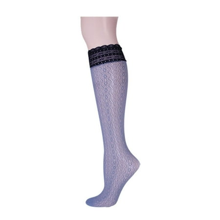MeMoi Ornate Lace Net Knee High Sock - Mens - Male