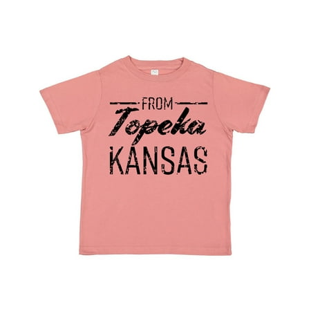 Inktastic From Topeka Kansas in Black Distressed Text Gift Toddler Boy or Toddler Girl T-Shirt
Inktastic From Topeka Kansas in Black Distressed Text Gift Toddler Boy or Toddler Girl T-Shirt