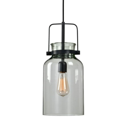 Uttermost 22101 Lansing 1 Light 8 Wide Pendant - Black