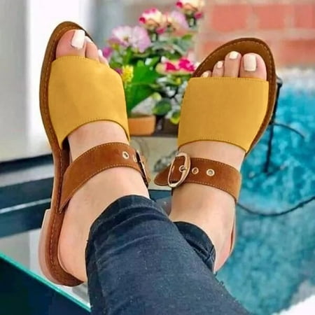 Women Summer Mixed Colors Buckle Strap Shoes Beach Open Toe Breathable Sandals Note Please Buy One Or Two Sizes Larger
Women Summer Mixed Colors Buckle Strap Shoes Beach Open Toe Breathable Sandals Note Please Buy One Or Two Sizes Larger