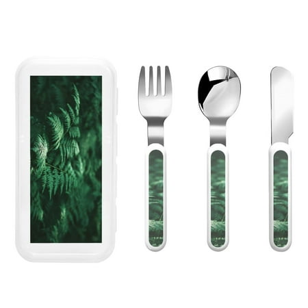 Bingfone Ferns Leave Green Foliage Print Toddler Utensils Kids Silverware 3pcs Safety Stainless Steel Toddler Fork Spoon Knife Set Children Flatware Set
Bingfone Ferns Leave Green Foliage Print Toddler Utensils Kids Silverware 3pcs Safety Stainless Steel Toddler Fork Spoon Knife Set Children Flatware Set