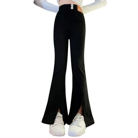 dmqupv Children plus Size Tollder Girl High Elastic Waist Flare Slimming Leg Pants Wide Leg Casual Long Bell Kids Wide Pants Black 6-7 Years
dmqupv Children plus Size Tollder Girl High Elastic Waist Flare Slimming Leg Pants Wide Leg Casual Long Bell Kids Wide Pants Black 6-7 Years