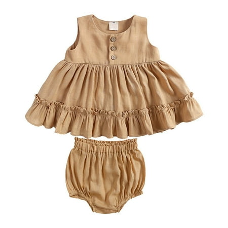 2023 Summer Savings Girls Dress PEZHADA Toddler Baby Girls Dress Summer Cotton Linen Girl Baby Vest Skirt Leaf Petticoat Princess Skirt Bag Fart Pants Two-piece Set Brown 6-9 Months
2023 Summer Savings Girls Dress PEZHADA Toddler Baby Girls Dress Summer Cotton Linen Girl Baby Vest Skirt Leaf Petticoat Princess Skirt Bag Fart Pants Two-piece Set Brown 6-9 Months
