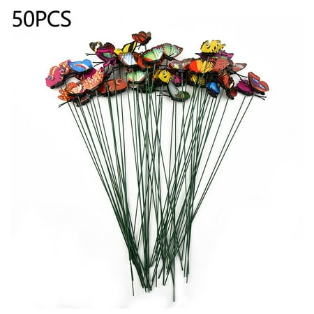 Hayafir 50Pcs Butterfly Stakes Outdoor Yard Planter Flower Pot Bed Garden Decor Yard Art
Hayafir 50Pcs Butterfly Stakes Outdoor Yard Planter Flower Pot Bed Garden Decor Yard Art