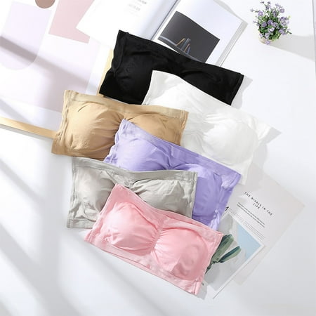 Patlollav Womens Plus Size Strapless Bra Summer Bandeau Bra Comfort Wireless Bra
Patlollav Womens Plus Size Strapless Bra Summer Bandeau Bra Comfort Wireless Bra