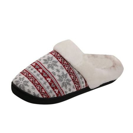 NKOOGH Classic Print Slip On Shoes for Couples Winter Home Warm Plush Lined Thick Slippers Memory Foam Sole Bedroom Slippers White 41 
NKOOGH Classic Print Slip On Shoes for Couples Winter Home Warm Plush Lined Thick Slippers Memory Foam Sole Bedroom Slippers White 41