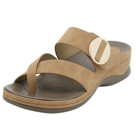 Cathalem Women Sandals Fashion Summer New Pattern Simple Solid Color Open Toe Wedge Roman Sandals Casual Comfortable Light Slippers Yellow 41
Cathalem Women Sandals Fashion Summer New Pattern Simple Solid Color Open Toe Wedge Roman Sandals Casual Comfortable Light Slippers Yellow 41