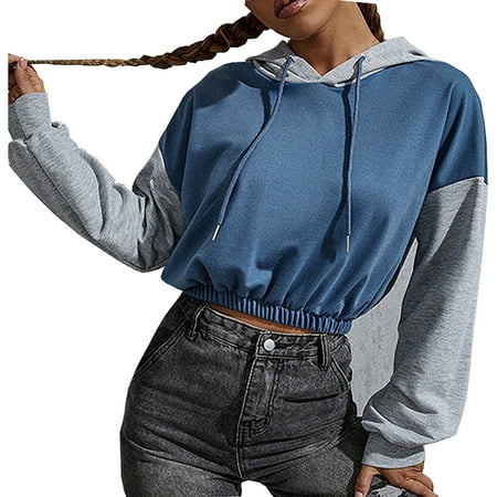 JDEFEG Hoodies Women Plain Womens Long Sleeve Hoodie Colorblock Cropped Cropped Hoodie Casual Sports Hoodie Maternity Lightweight Sweatshirt Polyester Blue S
JDEFEG Hoodies Women Plain Womens Long Sleeve Hoodie Colorblock Cropped Cropped Hoodie Casual Sports Hoodie Maternity Lightweight Sweatshirt Polyester Blue S