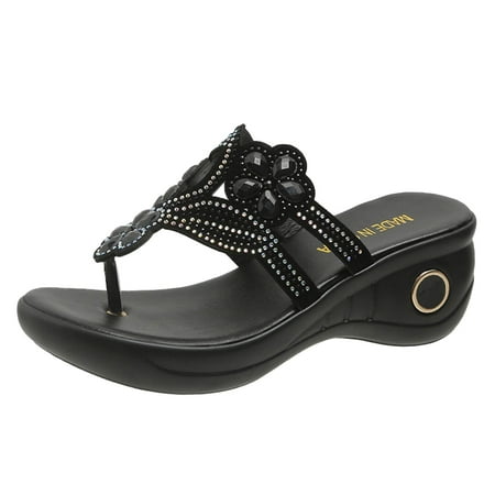 Women Sandals Fashionable Summer New Pattern Flip Flop Rhinestone Hollow Flower Wedge Comfortable Versatile Shoes
Women Sandals Fashionable Summer New Pattern Flip Flop Rhinestone Hollow Flower Wedge Comfortable Versatile Shoes