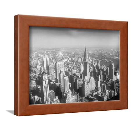 Manhattan from the Empire State Building Framed Print Wall Art