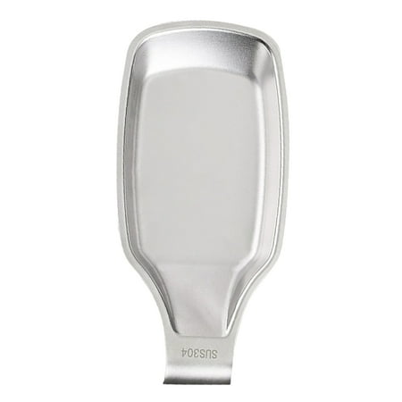 Stainless Steel Spoon Rest Spatula Holder Household Soup Spoon Holder for Kitchen