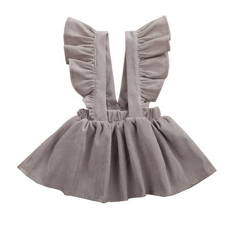 Caitzr Baby Girls Flying Sleeve Dress Soft Corduroy A-Line Solid Color Strap Dress
Caitzr Baby Girls Flying Sleeve Dress Soft Corduroy A-Line Solid Color Strap Dress