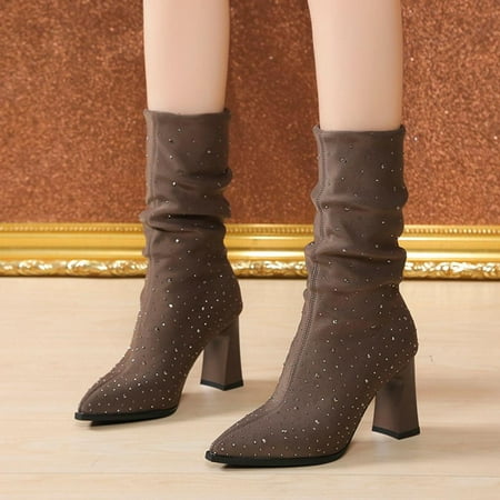 Tdoqot Womens Faux Fur Boots- Warm Christmas Gifts Mid-Heel Chunky Heel Women s Ankle Boots Khaki 36
Tdoqot Womens Faux Fur Boots- Warm Christmas Gifts Mid-Heel Chunky Heel Women s Ankle Boots Khaki 36