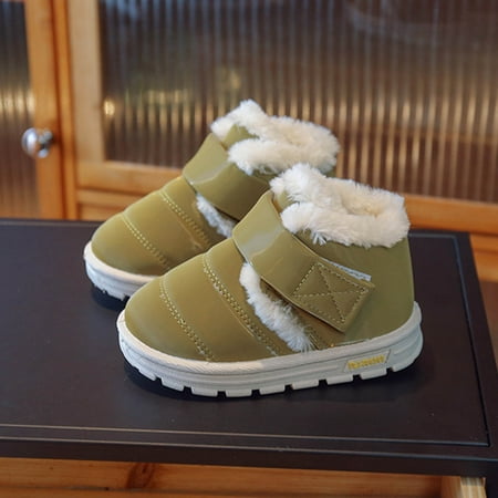 Cathalem Girls Lined Boots Winter Children Snow Boots For Boys And Girls Thick Bottom Non Slip Waterproof Upper Hook Loop Solid Shoes Green 9 Years
Cathalem Girls Lined Boots Winter Children Snow Boots For Boys And Girls Thick Bottom Non Slip Waterproof Upper Hook Loop Solid Shoes Green 9 Years