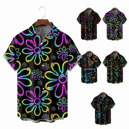 Toddler Boys Button Down Short Sleeve Hawaii Shirts Lapel Print Classic Clothing Apparel For Men
Toddler Boys Button Down Short Sleeve Hawaii Shirts Lapel Print Classic Clothing Apparel For Men