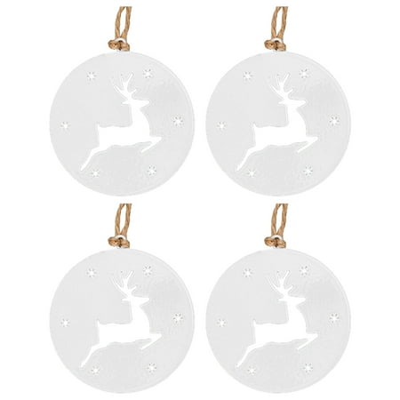 Veki 4PC Iron Snowflake Christmas Tree Pendant Christmas Decorations White Pendant Christmas Tree Pendant And Tassel 20
Veki 4PC Iron Snowflake Christmas Tree Pendant Christmas Decorations White Pendant Christmas Tree Pendant And Tassel 20